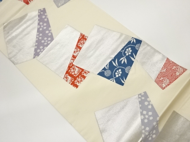 JAPANESE FUKURO OBI / WOVEN SHIKISHI PATTERN